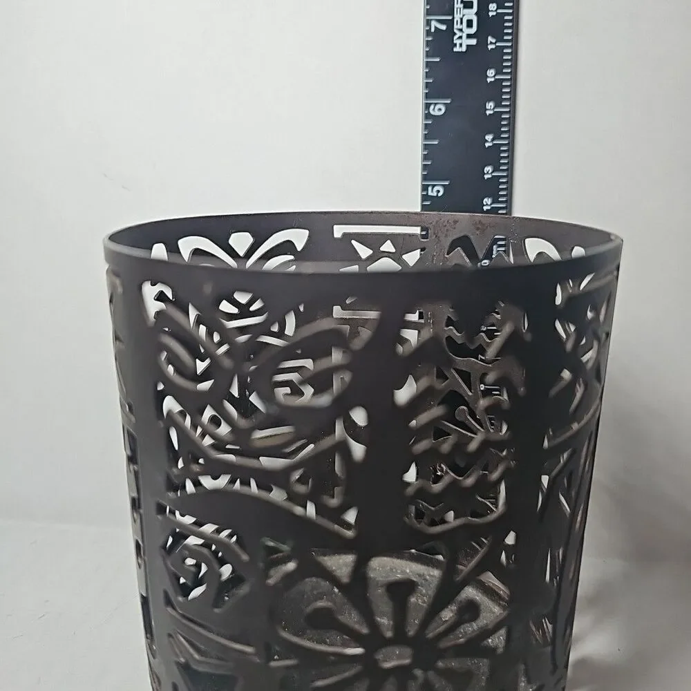 Lot Of 6 Glass Jar Candle Holders Different Styles And Sizes